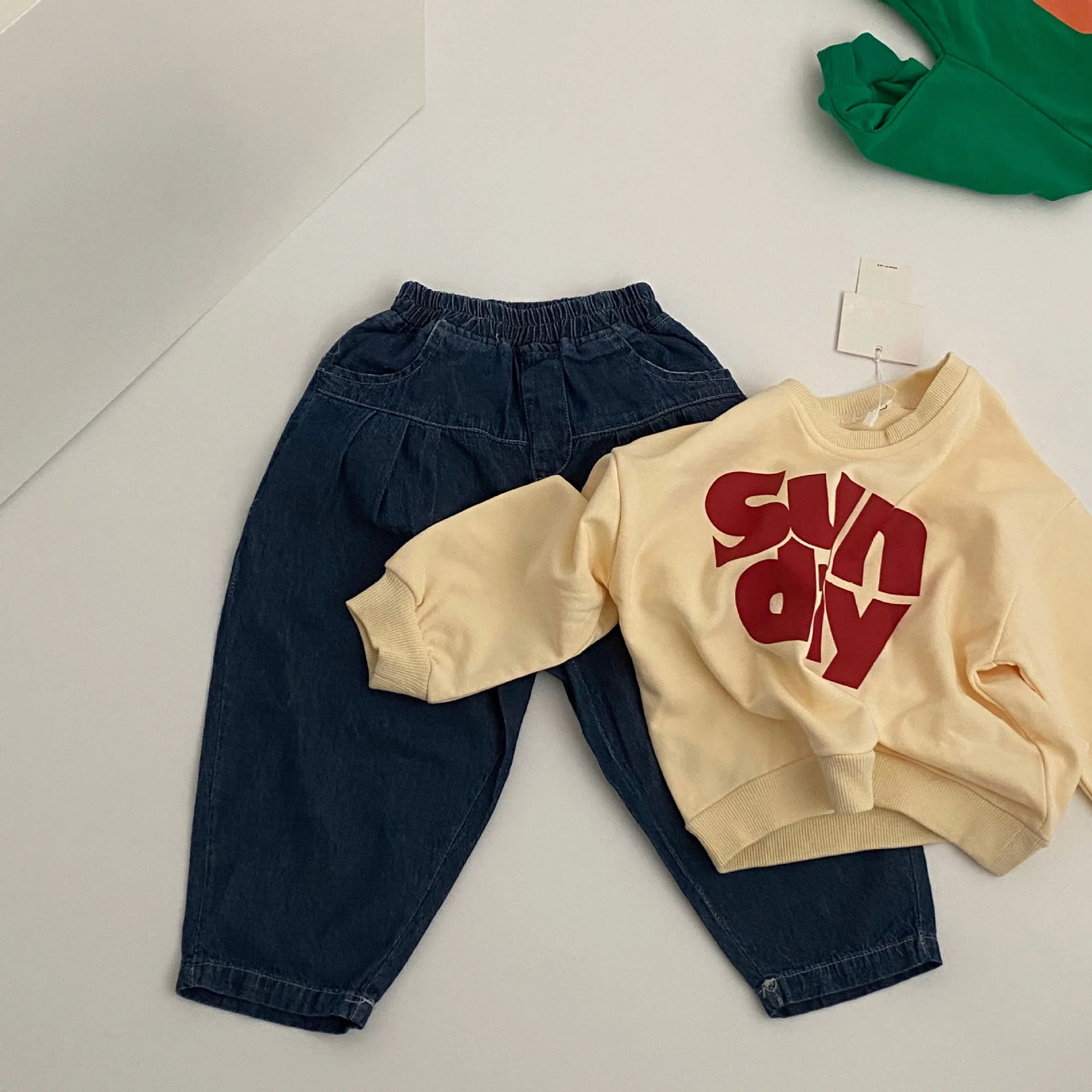 

2020 Boys Girls Letters Print Sweatshirt Baby Kids Long Sleeve Cute Pullover Spring Autumn Children's Outfits for Boys Girls New