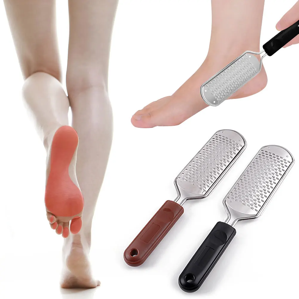 

Stainless Steel Dead Skin Removal Pedicure Foot File Rasp Callus Foot Scraper Grinding Grater Scrubber Wet Dry Foot Care Tools