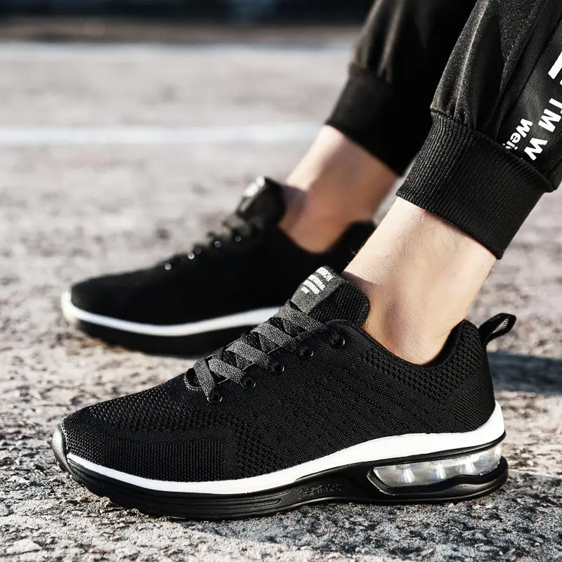 

Plus Size Outdoor Air Cushion Men's Summer Sports Shoes Women Sneakers for Running Black Sneaker