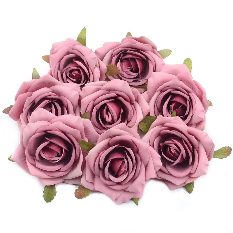 2 шт. 7 см Искусственный Шелковый цветок розы голова для свадебной вечеринки