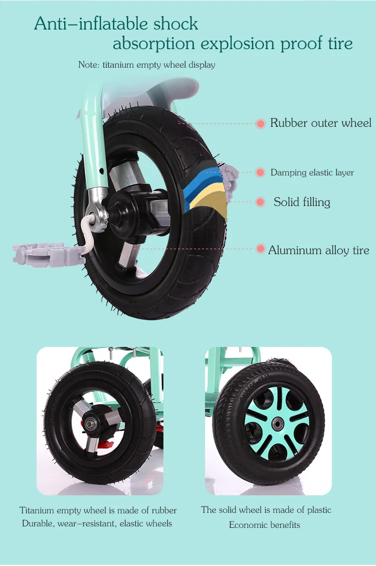Baby Stroller Child Double Tricycle Bicycle Baby Twin Stroller Baby Twins 0-3Y 4-6Y Lightweight and Versatile