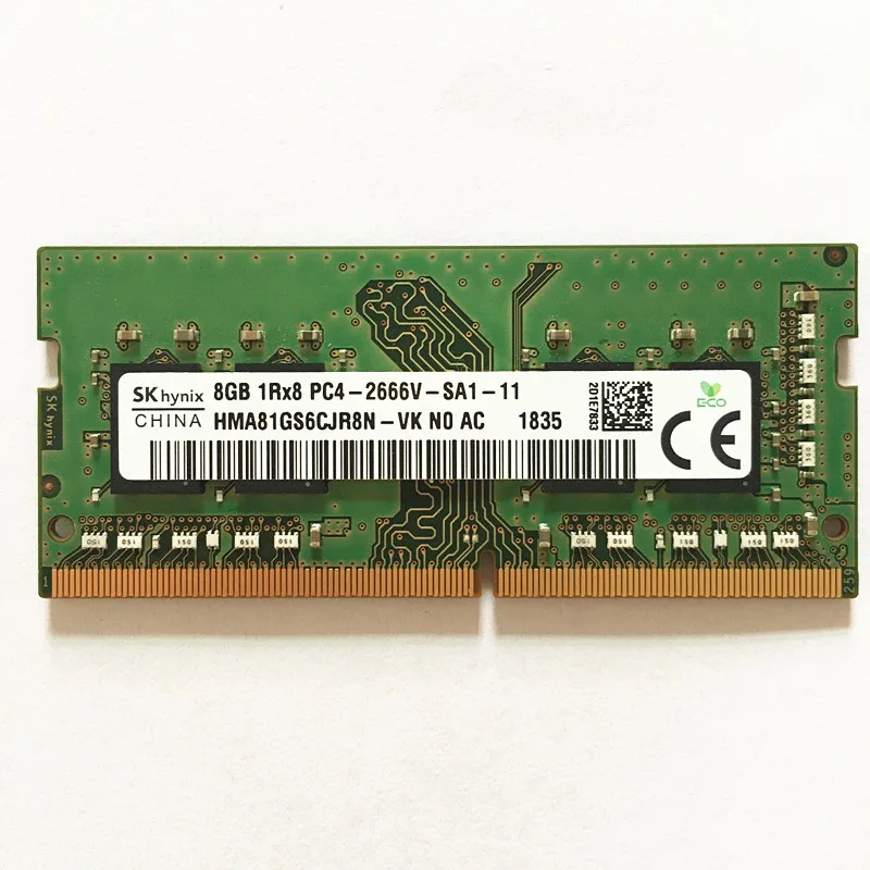 

SK hynix DDR4 RAMS 8GB 1Rx8 PC4-2666V-SA1 DDR4 8GB 2666MHz Память для ноутбука 8gb 2666 ddr4