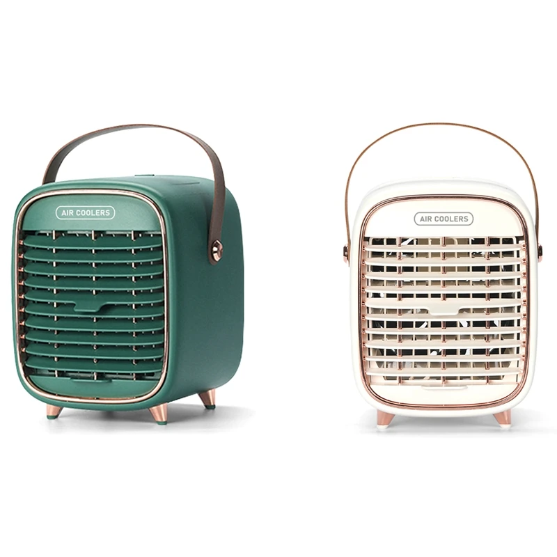 

Portable Air Conditioner Mini Personal Evaporative Desktop Air Conditioners Fan with Handle for Small Room and Outdoor