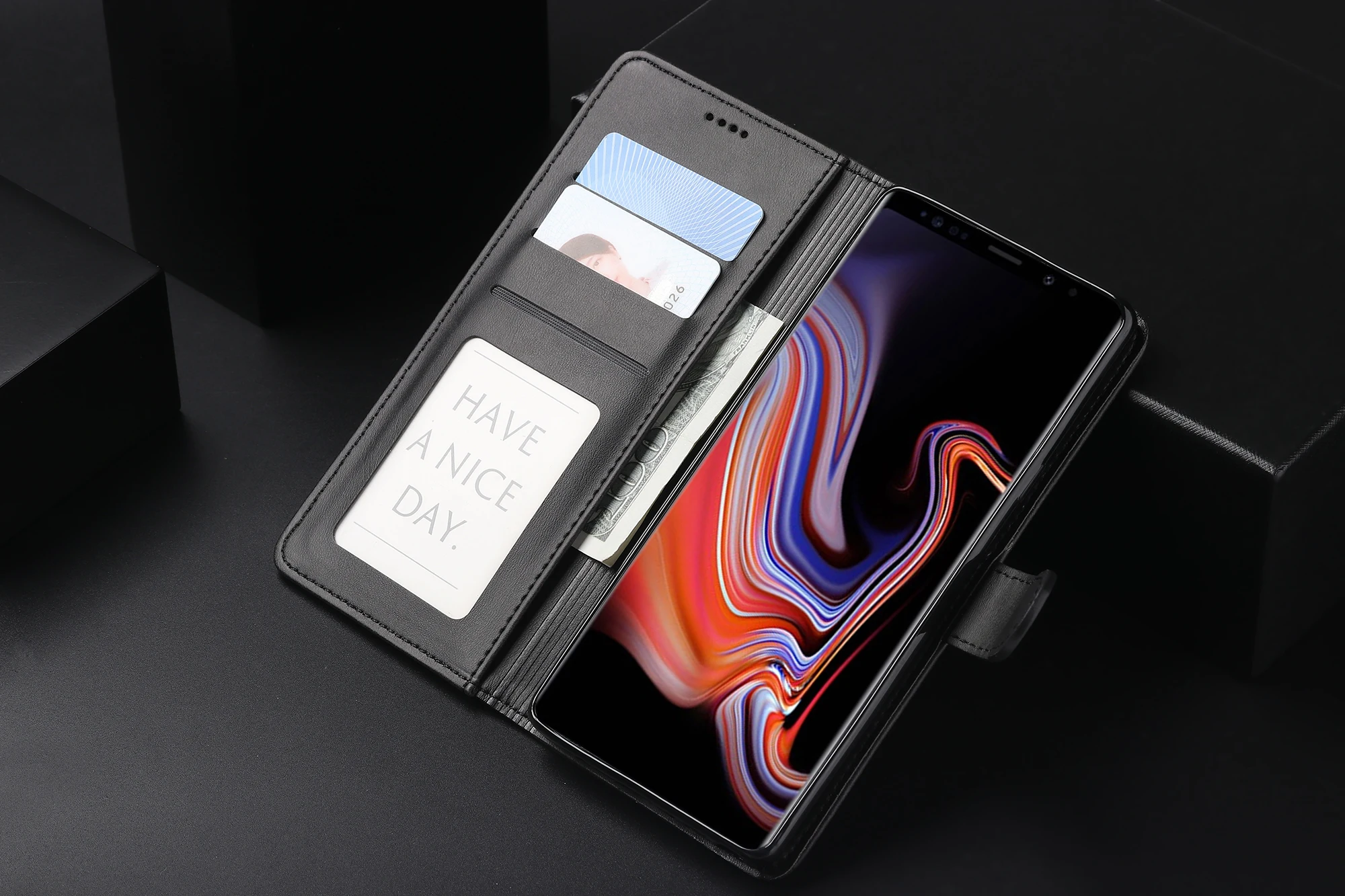 Кожаный чехол кошелек для samsung Galaxy J4 J6 Plus модный роскошный силиконовый телефона В