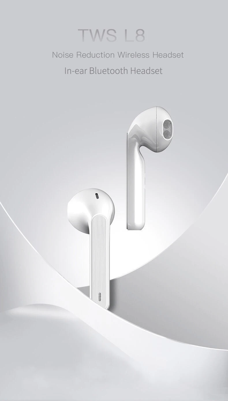 L8 мини bluetooth гарнитура 5.0TWS водонепроницаемый движение истинный беспроводной наушники зарядный ящик