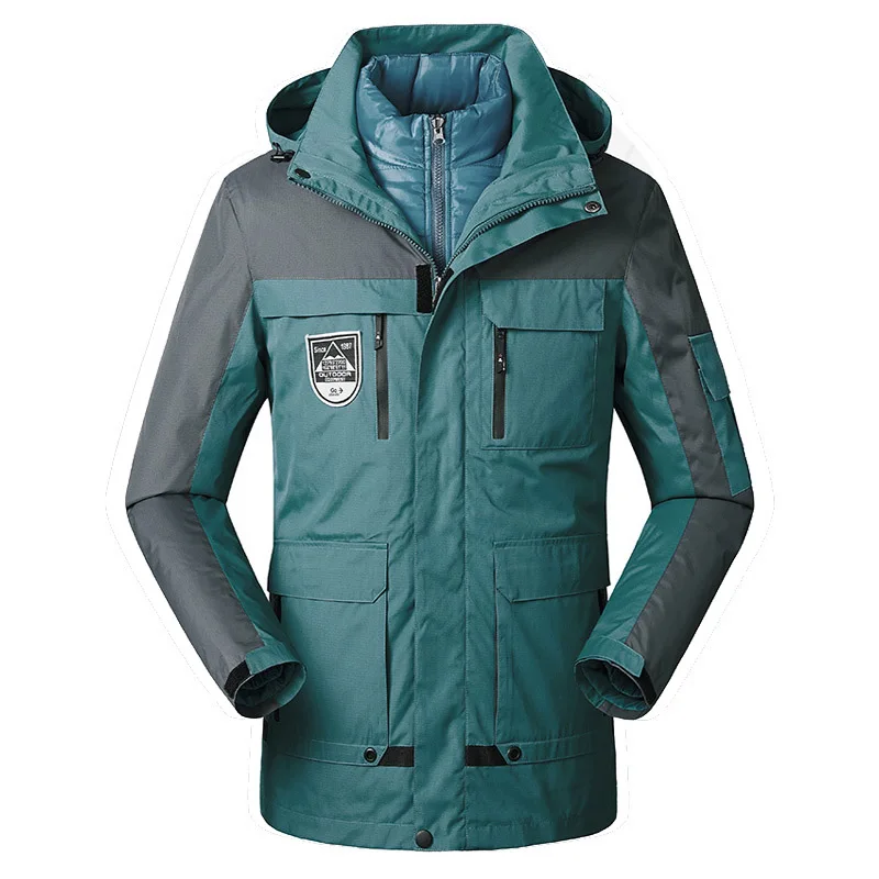 women lake blue Топ для мужчин и женщин, куртка, пальто, Осень-зима, для катания на лыжах, рыбалки, пуховики, ветровка для мужчин, водонепроницаемая Женская куртка для кемпинга и пешего туризма - Цвет: women lake blue