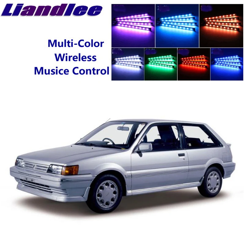 

LiandLee Car Glow Interior Floor Decorative Seats Accent Ambient Neon light For NissanEXA N13 1986~1993