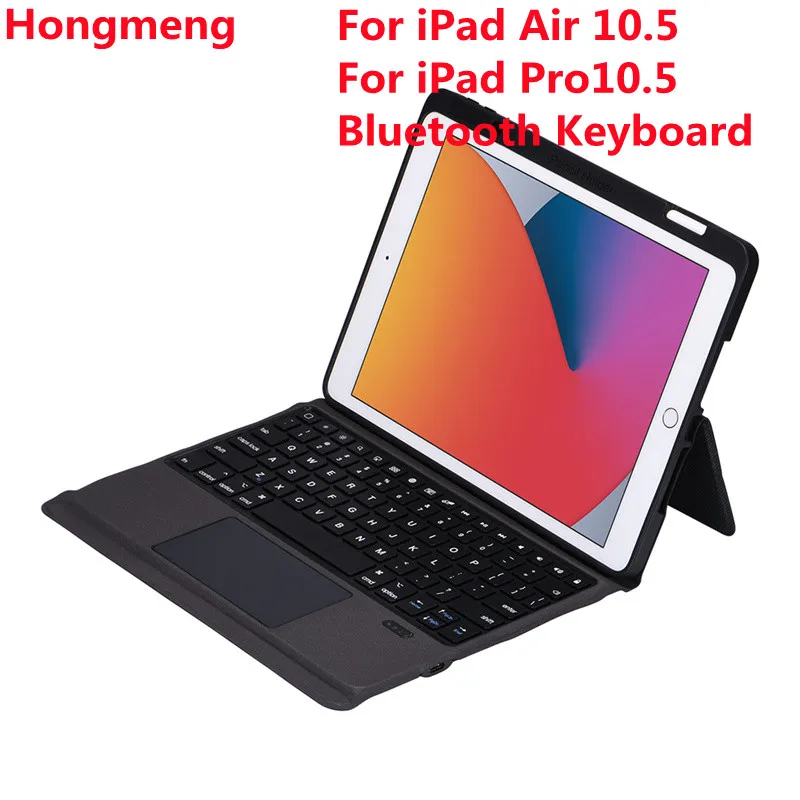 

Hongmeng Business Bluetooth keyboard Cover With Pencil Cases Touch pad For iPad Pro Air Case 10.5 10.2inch 2020 Pouch Tablet