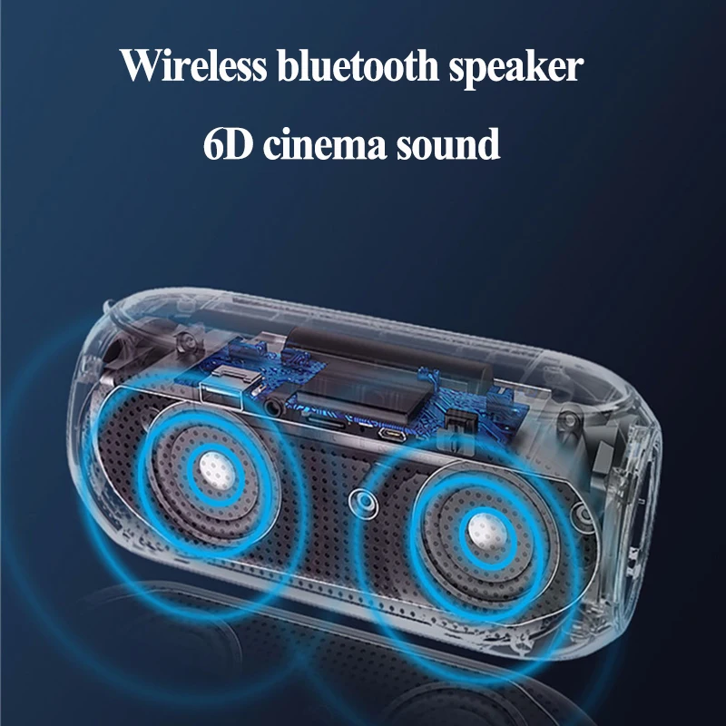 Portable Speakers Bluetooth Column Wireless Outdoor subwoofer Smart touch Double diaphragm support TF AUX USB FM radio soundbar |
