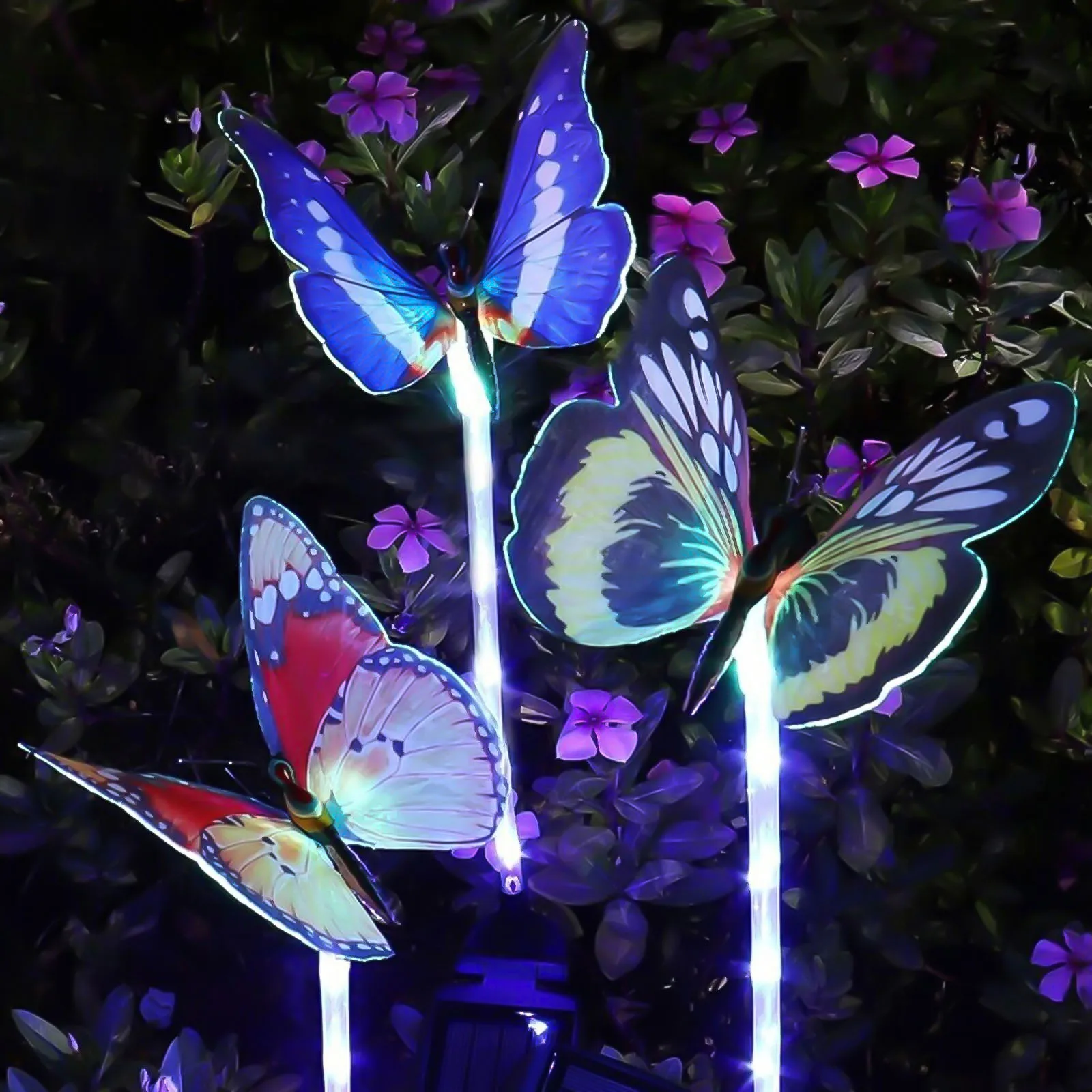 

Декоративная лампа-бабочка на солнечных батареях для коридора, садовый светильник-бабочка для двора, экологически чистый Ландшафтный назе...