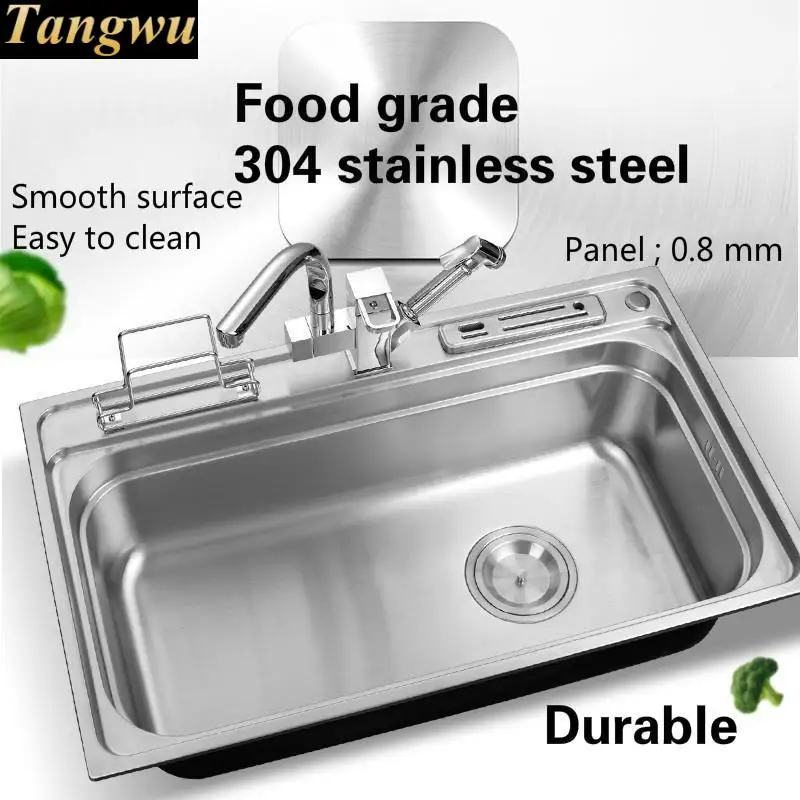 Бесплатная доставка кухонная раковина толщиной 0 8 мм пищевой класс 304