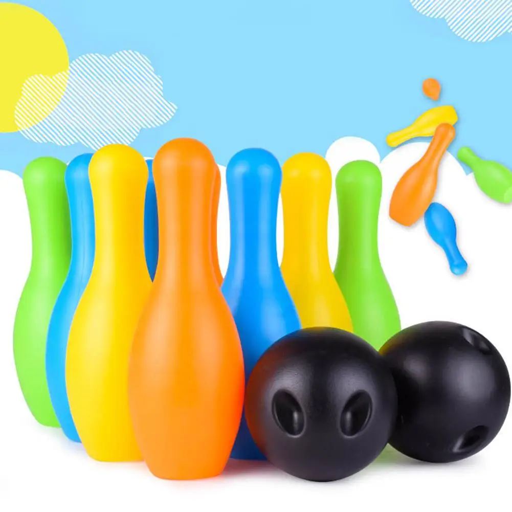 12 шт./компл. детская игрушка для боулинга Красочные булавки внутренняя