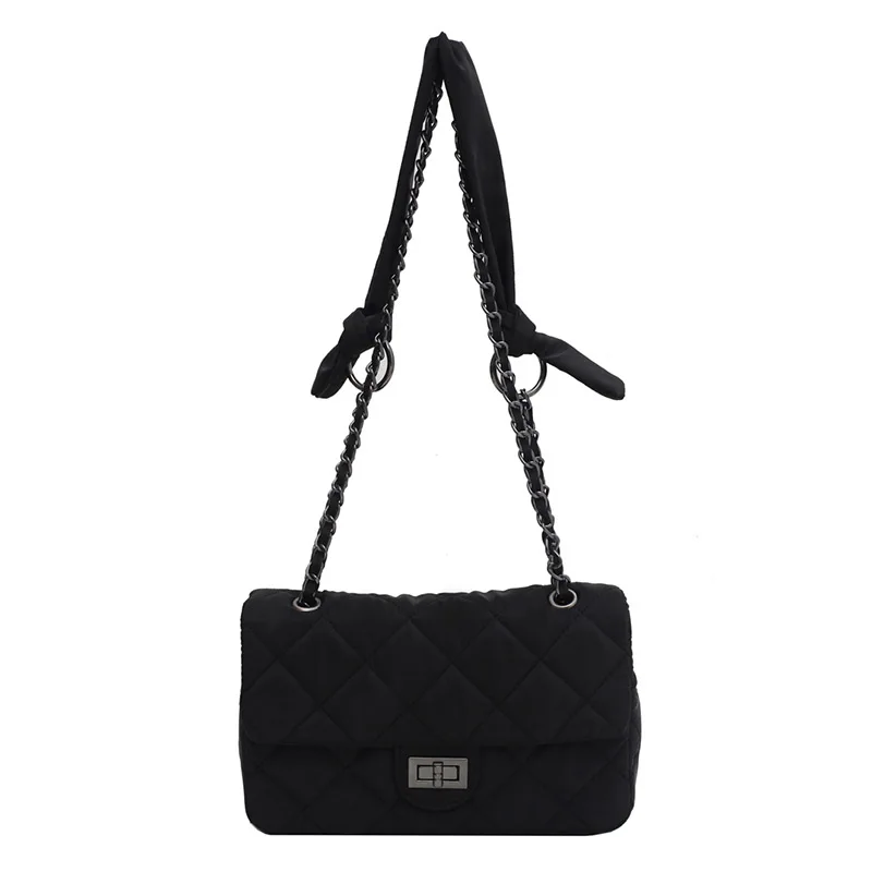 

TEENA Small Black Oxford Crossbody Bags For Women 2021 Classic Shoulder Handbags and Purses Women Branded Trending Sweet HandBag