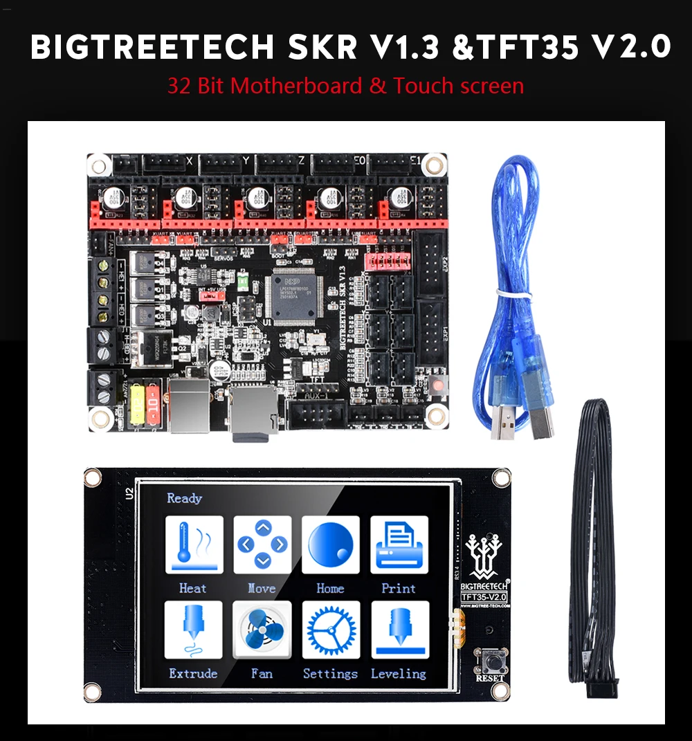BIGTREETECH СКР V1.3 32 бит Motherboad с TFT35 V2.0 Сенсорный экран Smoothieboard плата контроллера для Ender 3/5 3d принтер