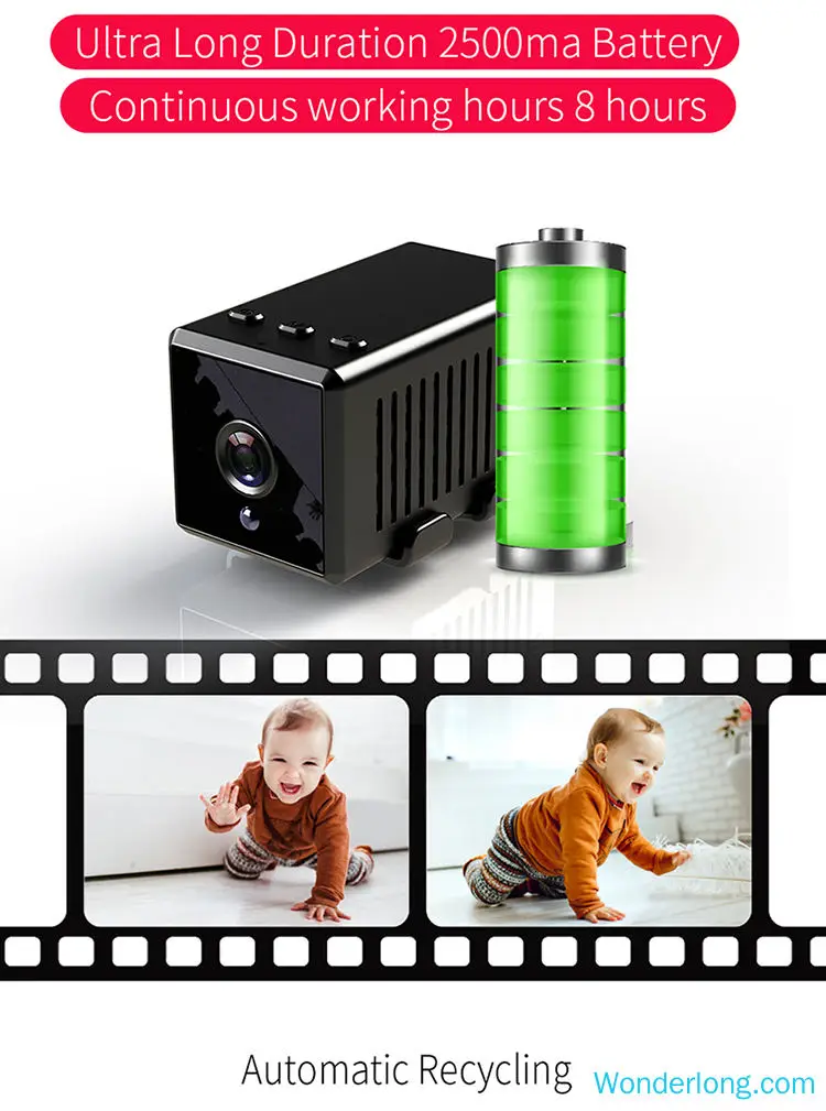 Full HD 1920x1080 WiFi мини-камера, настольная камера ночного видения, беспроводная няня камера, IP часы, Поддержка Android/iOS, телефон, видео камера