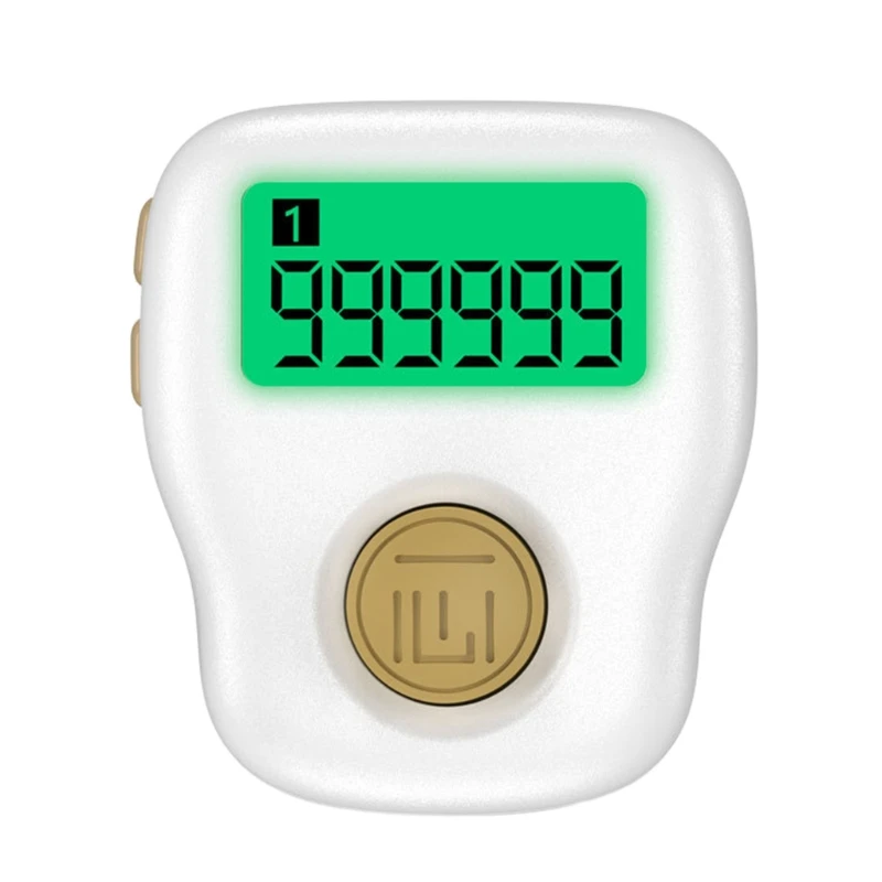

6 Digital LED Electronic Finger Clicker Tasbih Handheld Ring Click Lap Counter Event Clicker Tally Finger Counters