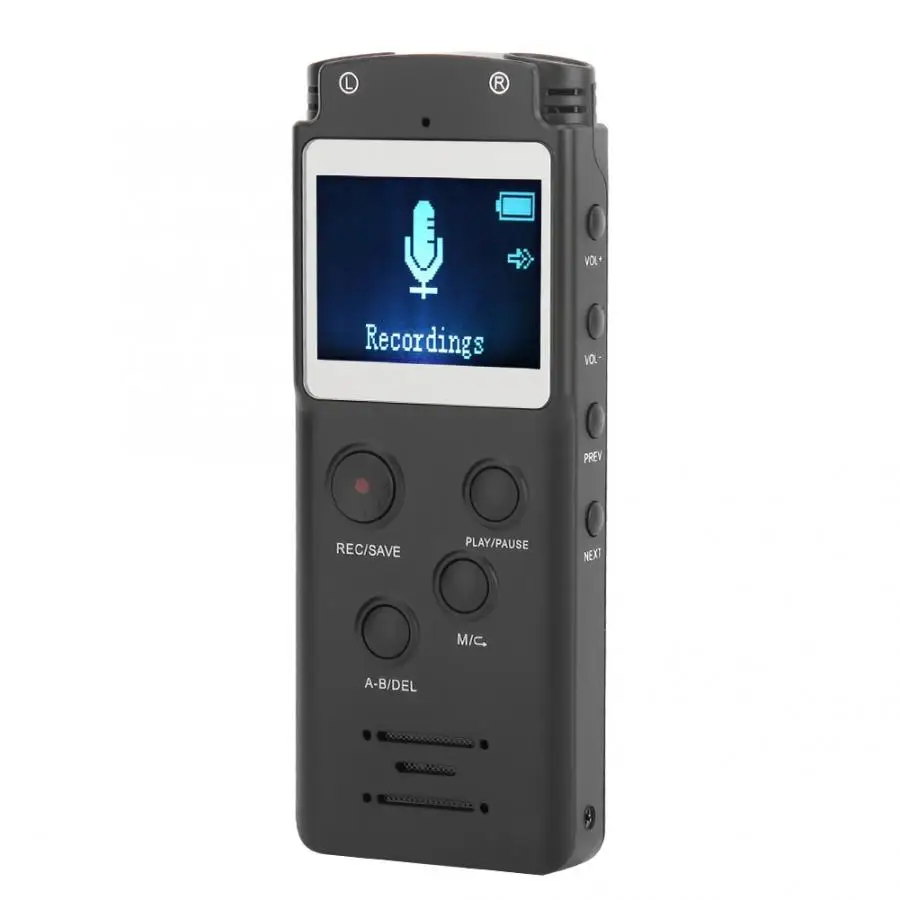 Цифровой аудио рекордер HIFI диктофон 8 ГБ профессиональный портативный MP3 FM для