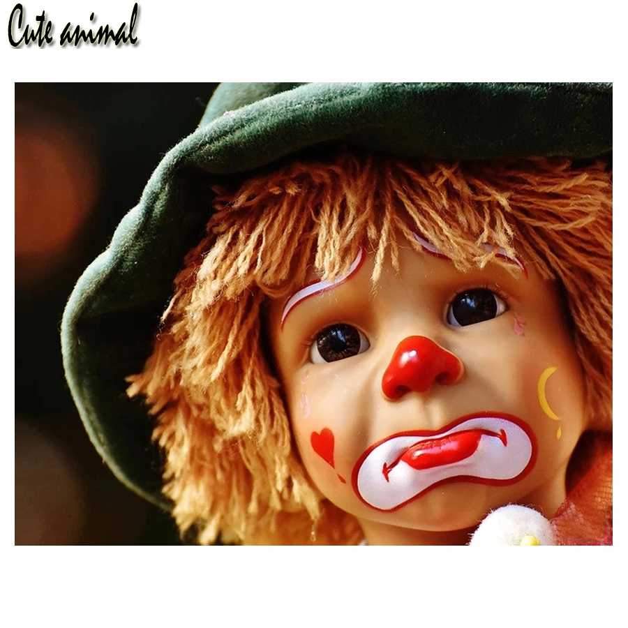 

DIY Алмазная мозаика, Детские клоуны, стразы, алмазная вышивка, алмазная вышивка, вышивка крестом, полностью квадратная/круглая