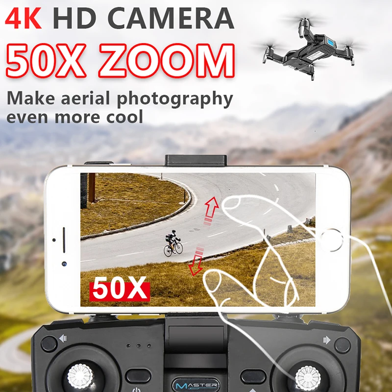 Дрон KEELEAD S17 4K Wi-Fi FPV оптическая Двойная камера дроны регулируемая широкоугольная