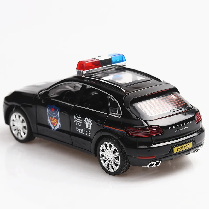 

1:32 Model Police SUV Car Cayenne Diecasts & Toy Vehicles Metal Alloy Simulation Pull Back Cars Toys For Kids Gifts For Children