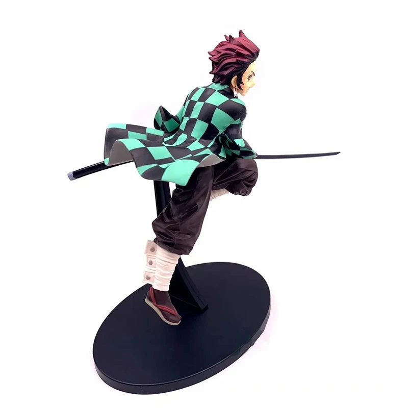 

Japan Demon Slayer Kamado Tanjirou Action Figure Anime PVC 15cm Combat Version Freebie Collection Model Dolls Toys for Boy Gifts