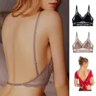 Бюстгальтер пуш-ап Женский, ультратонкий, кружевной, сетчатый, размера плюс