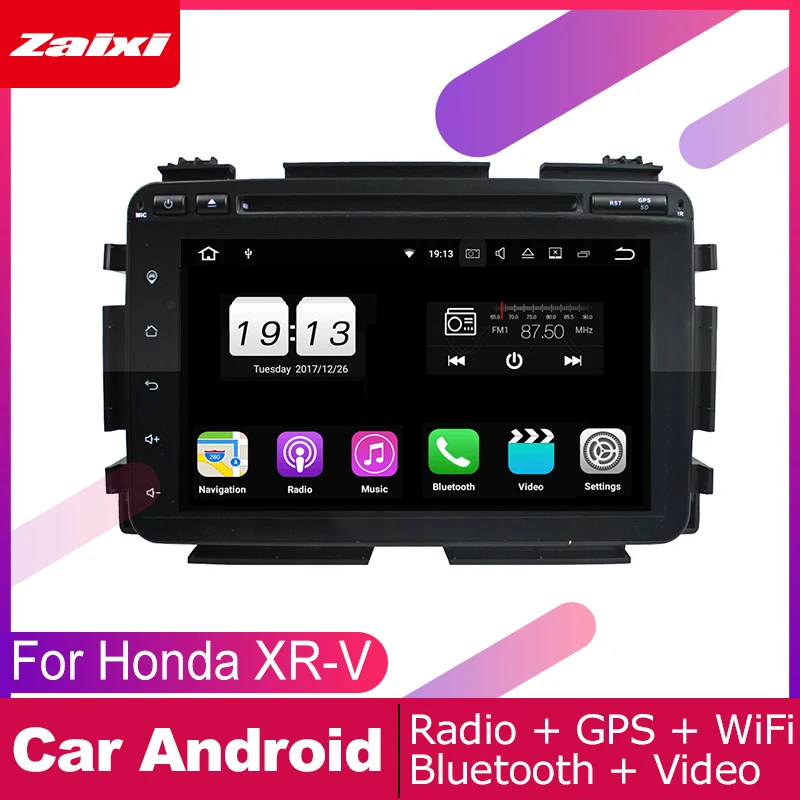 ZaiXi Android автомобильный мультимедийный плеер 2 din автомобильное радио для Honda XR V 2013 ~