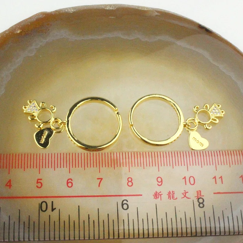 10 шт./лот Горячая распродажа! Модные ко дню матери тематические кольца фианит