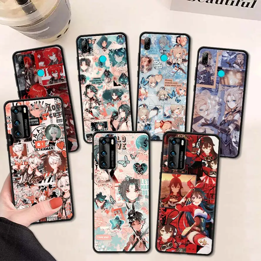 

Популярный ударопрочный чехол для телефона с игрой Genshin для Huawei P20 P30 Lite P40 Pro P Smart Z Plus 2019 Mate 10 20 30 40 Pro, чехол, Coque Funda
