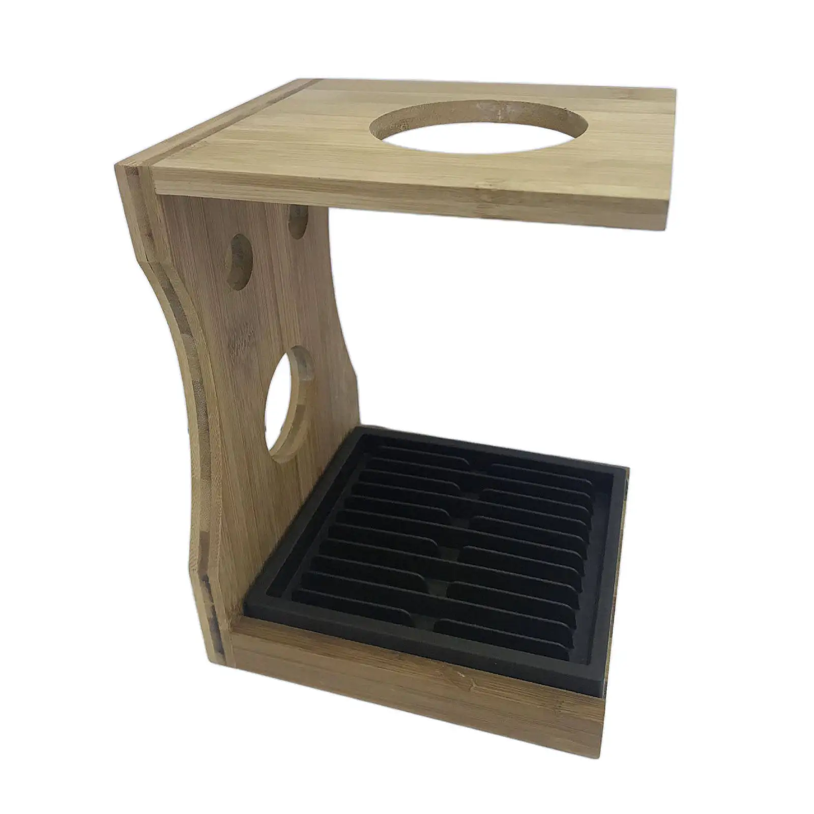 

Bamboo Pour Over Coffee Dripper Stand Drip Station Tea Dripping Coffee Maker