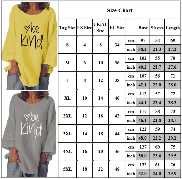 

VICABO Cute Letter Printed Loose T-shirts Womens Long Sleeve Baggy T-Shirt Tops Tunic Casual Fashion Autumn Tops Tees