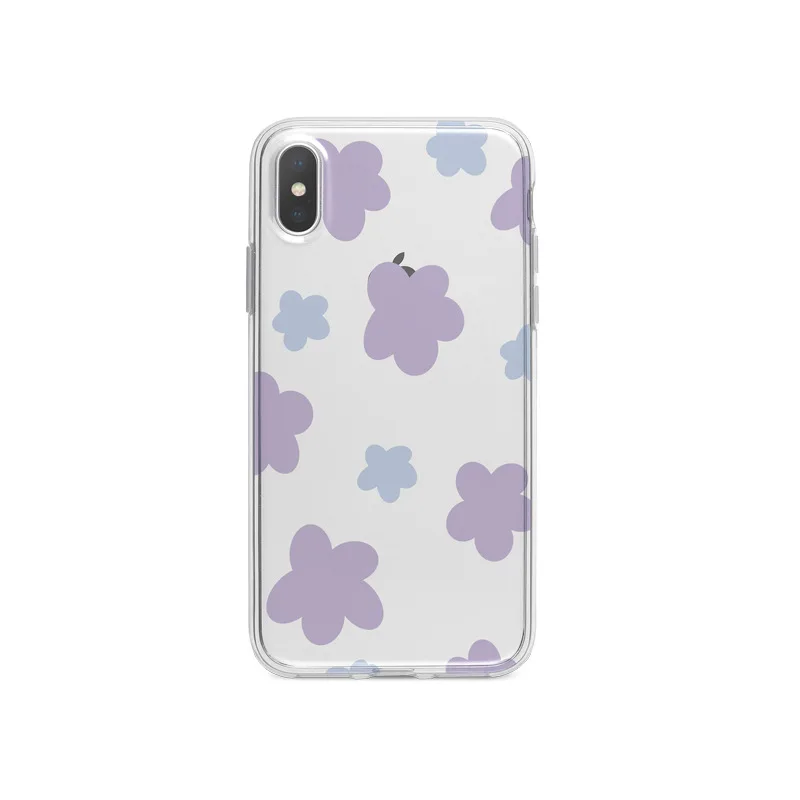

Ins Small Fresh Flowers Apple IPhone6 7PLUS 8 11 Pro MAX X XR Mobile Phone Shell Simple Protective Sleeve Female Application
