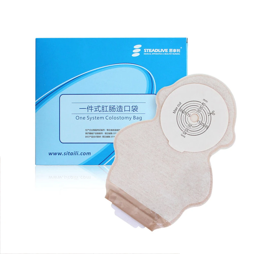 

10pcs/lot, Pediatric One-piece Drainable Colostomy Bag,Portable Sticky Closure,Carton design for kids, Odor-free Stoma Care Bags