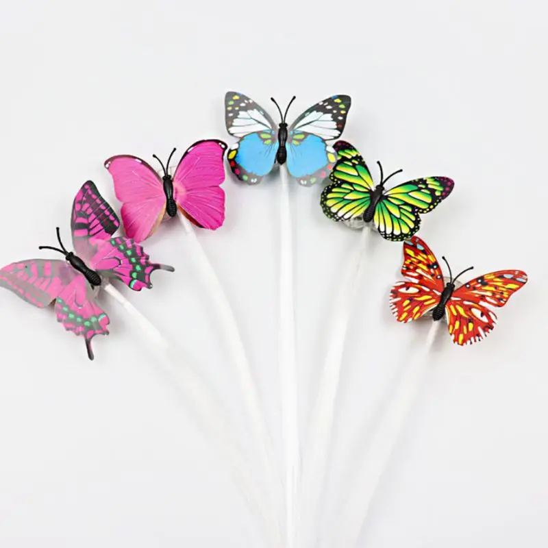 Светодиодный ная бабочка светодиодсветодиодный мигающая волокнистая тесьма для