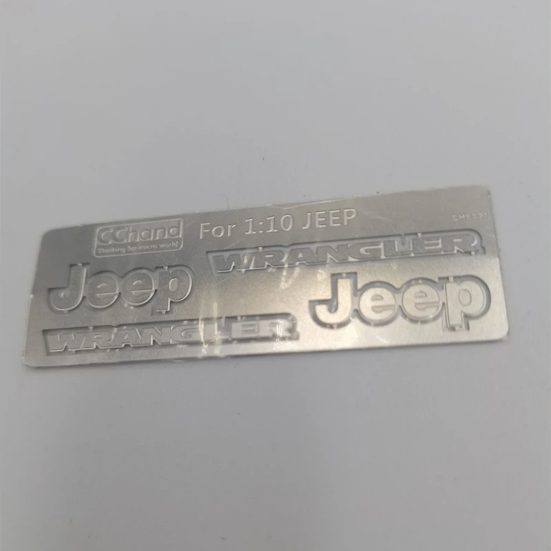 Металлический корпус Wrangle Jeep с логотипом для масштаба 1:10 модель автомобиля на