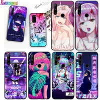 anime vaporwave for huawei honor 7c 7a 7s 8 8a 8x 8c 8s 9 9s 9x 9n 9a 9c 9i pro lite silicone black soft phone case