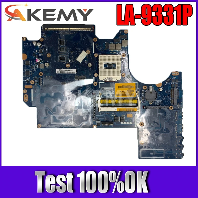 

Akemy Laptop Motherboard For Dell Alienware M17X R5 MAIN BOARD VAS00 LA-9331P 05RW0M CN-05RW0M DDR3L with graphics slot