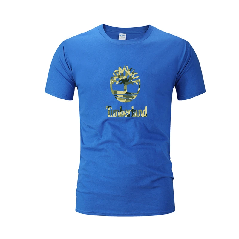 

Мужская футболка с коротким рукавом, из чистого хлопка, весна-лето 2021