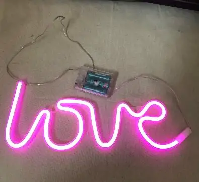 Любовь неоновые Ins украшения для комнаты девочки лампа ночник свадебный свет