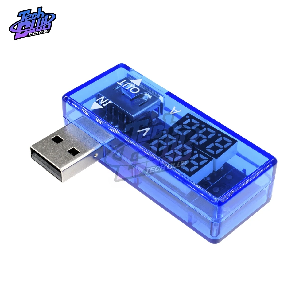 Цифровой USB-тестер для измерения напряжения и силы тока с ЖК-дисплеем |