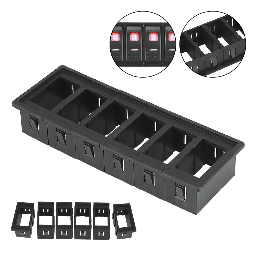 

6 Types Panel Holder Housing Assembly DIY Mounting Rocker Switch Box for ARB Carling Car Marine Switch Clip