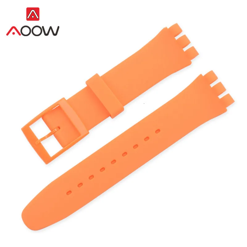 Красочные Силиконовый ремешок для наручных часов часы swatch 12 мм 16 мм 17 мм/19 мм/20 мм/резина, сменный ремешок для наручных часов, ремешок, автомобильные аксессуары, розовый цвет черный