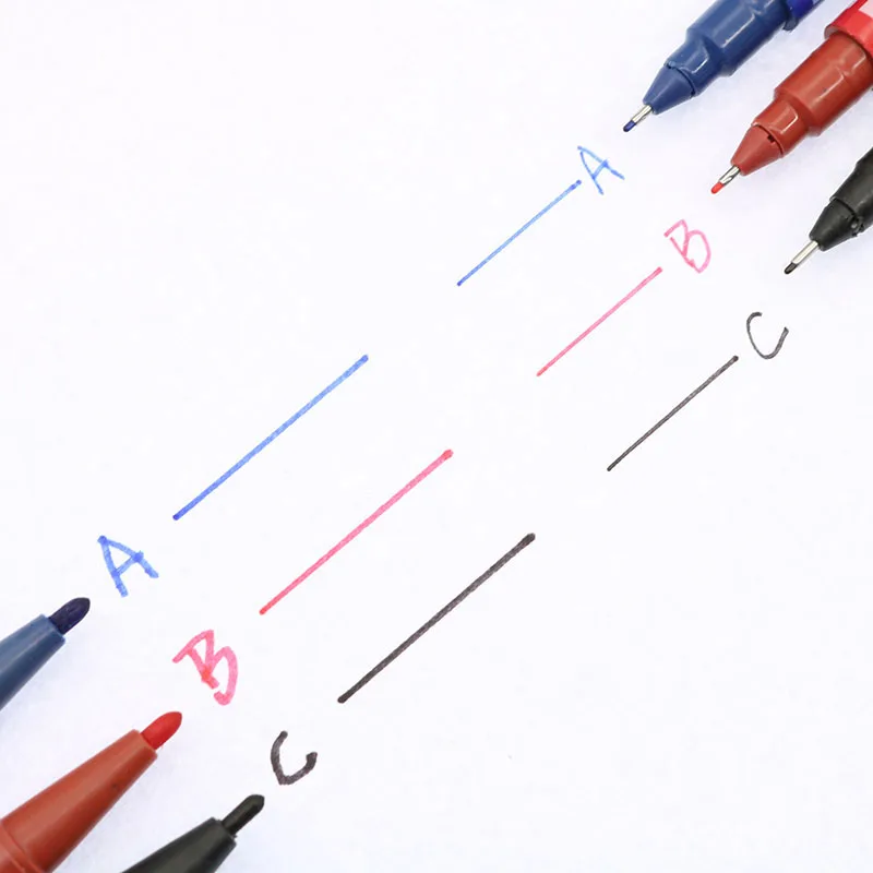 

3 Color Double Head Magic Watermark Pen Can Be Wiped Out Mark CD DVD Media Disc Quick Dry Writing Pen Black Blue Red Optional