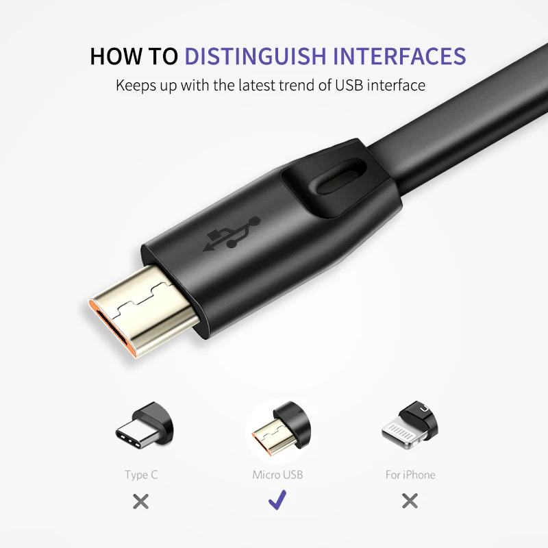 Кабель Micro USB Cabletime USB-кабель для Samsung Xiaomi Android USB-шнур 2 4 А зарядное устройство usb N150 |