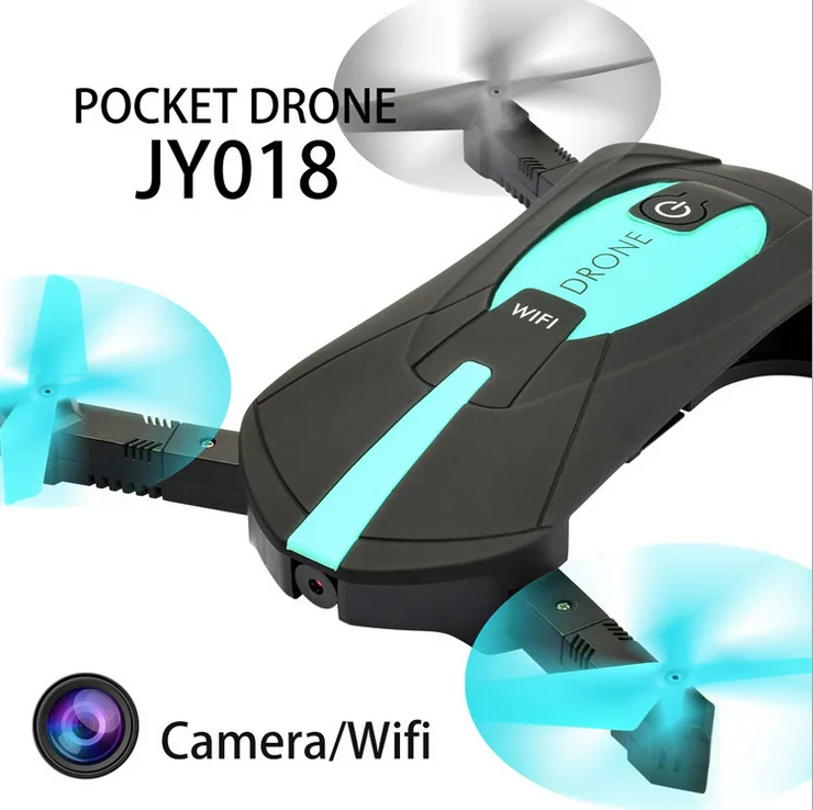 RC Дрон JY018 складной Квадрокоптер селфи вертолет мини с Wi-Fi камерой HD карманный |
