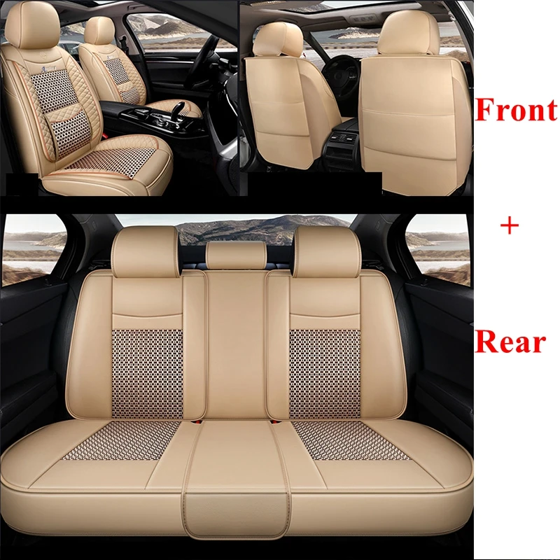 beige standard Чехол автокресла для Mercedes Benz A B C w124 w245 w163 w140 w202 w201 w221 w203 w164 w205 w210 w212 w166 w204 w211 ML300 t202 t203 t210 - Название цвета: beige standard