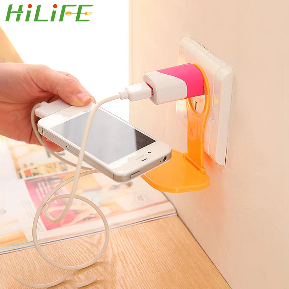 

Держатель для телефона HILIFE, универсальное складное зарядное устройство, кабель для хранения, мобильный телефон, настенная розетка для заря...