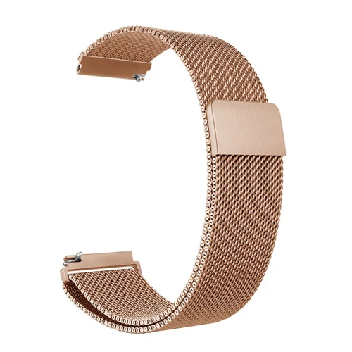 rose gold Ремешок 20 мм/22 мм для Huami Amazfit GTS/Bip lite/GTR 42 мм/pace/GTR 47 мм/stratos band milanese loop bracelet smart watch band - Цвет ремешка: rose gold