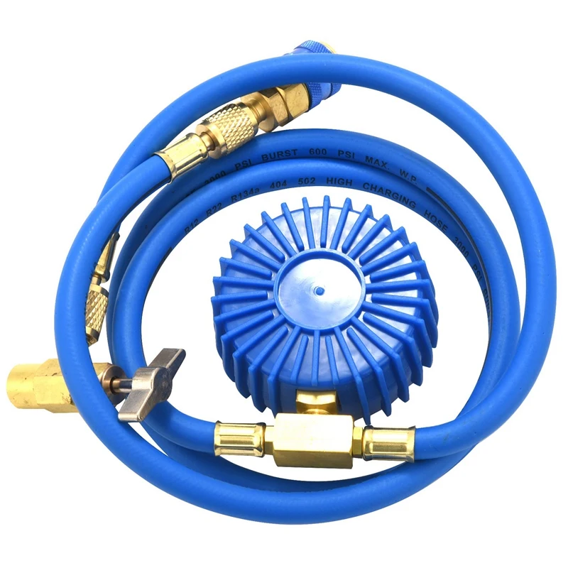 A/C R134A Refrigerant Recharge Hose Low Pressure Gauge Easy Opener Car Air Conditioning Port Can Tap Valve Bottle Adapter | Автомобили и