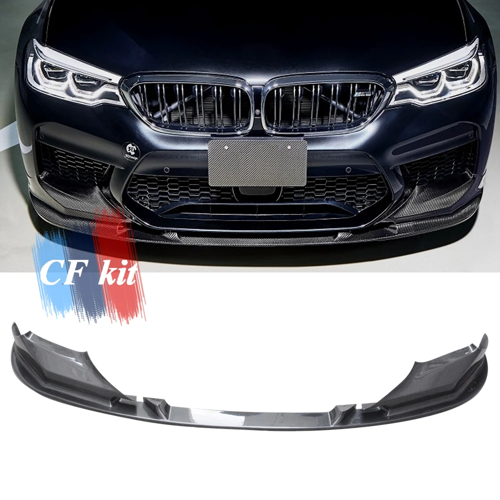 CF комплект реальные Углеродное Волокно сплиттер передней губы подходит для 2017 2019